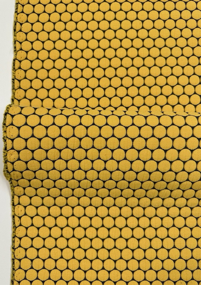 Designtex Loop To Loop, Lemon Drop, 7y12in, Upholstery w/ Functions, Bold Dots