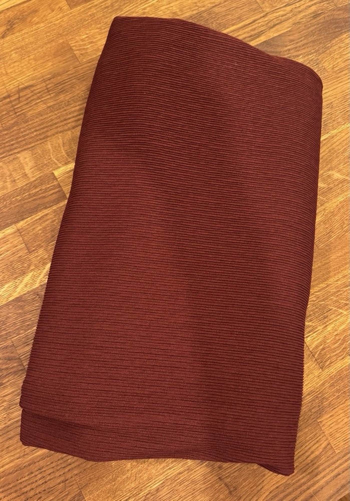 Over 3 yards of Fashion ribbed knit fabric- rich burgundy/garnet color