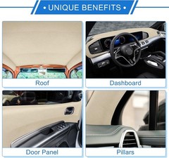 20″L x 60″W Soft Suede Headliner Fabric for Cars, RVs, and Boats – DIY Upgrade