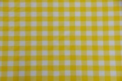 Poly poplin checkers Yellow 100% Polyester picnic fabric 60″wide yard