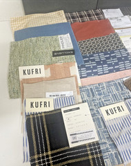 Fabric Samples Square Jab, Kufri, Carlucci Lot of 70 PC Multi Color Design