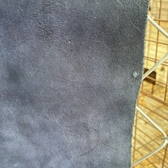 Art Handicrafts Co. 1 Suede Leather Scrap Piece Navy used Sold As Is