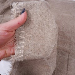 440gsm HEAVY Pure 100% LINEN – Natural Fabric European flax – sack rustic washed