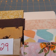 LOT OF 15 FAT QUARTERS COTTON FABRIC ASSTD COLORS & DESIGNS lot 29