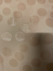 Blush Pink Pure Silk Chiffon Fil Coupe Satin Polka Dot Fabric By The Yard 44″ W