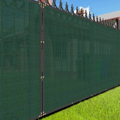 2ft green Privacy Fence Screen Patio Yard 95% Blockage Mesh w/ Gromment