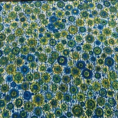 “Terra Bella” Circle Spot Fabric By Robert Kaufman Shades Of Blue & Green BTHY