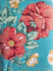 The Pioneer Woman Vintage Floral Fleece Fabric 2 Yards Rose Flowers Craft Sew