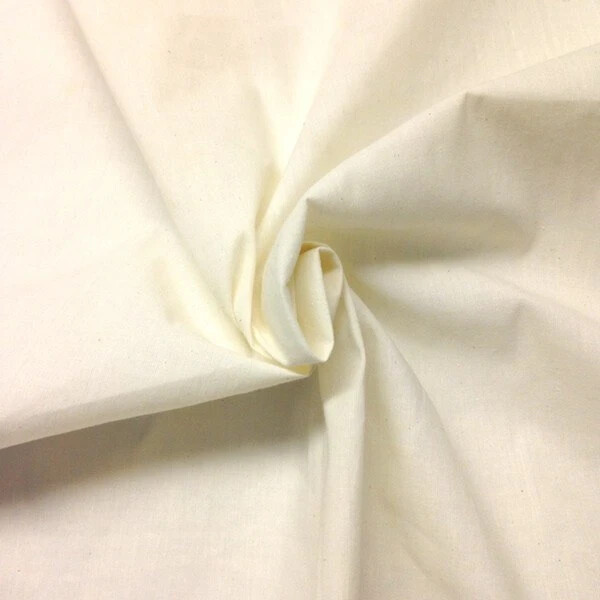 100% Cotton Fabric BTY 90″ Roc-Lon Permanent Press Unbleached Pre-Shrunk Muslin