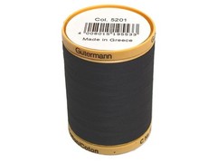 Gutermann Natural Cotton Thread Solids 876yd, Black 800 metri,