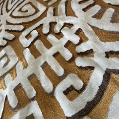 Pindler Fabric Samples ( 2 ) Sahara 26 x 26 Embroidered Geometric Cotton Poly