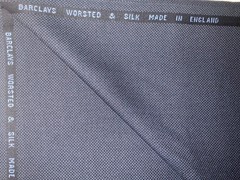 Barclay’s Worsted and Silk Navy Pindot English Suiting/Jacketing 2.7m 400g/m