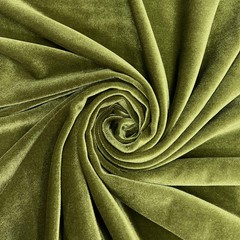 Princess LIGHT OLIVE GREEN Polyester Spandex Stretch Velvet Fabric by the Yard