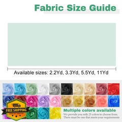 GCVOPTON 11Yd Black Organza Fabric
