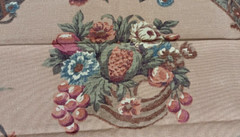 Ralph Lauren Fabric Remnant Scrap Upholstery Material Tan Floral 59″ x 24″