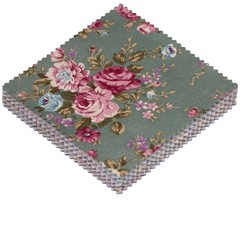 84Pcs 5×5 Fabric Squares for Quilting, Charm Packs for Quilting 5 inch, Flora…