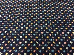 FLORAL MINI COTTON PRINT ON NAVY- 1 1/8 YARDS