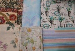 5 lb 1 oz Box of Assorted Fabric Scraps – Kids, Holidays, Varied Prints FSBTB144