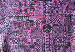 Tropical Hawaiian Print Poly Cotton Fabric Aloha Shirt Dress 60″ PURPLE yardage