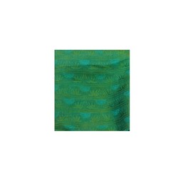 Vintage Blue-Green Dual Tone 100% Pure Silk Sari Remnant 4YD Craft Fabric Scrap