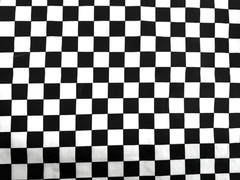 AMORNPHAN 1″ Squares Checkered Gingham Black and White Pattern 45” Wide Polycot