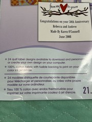 June Tailor Iron-On Ink Jet Quilt Label Fabric Sheets 2 Pkg White 8.5″X11″ NEW