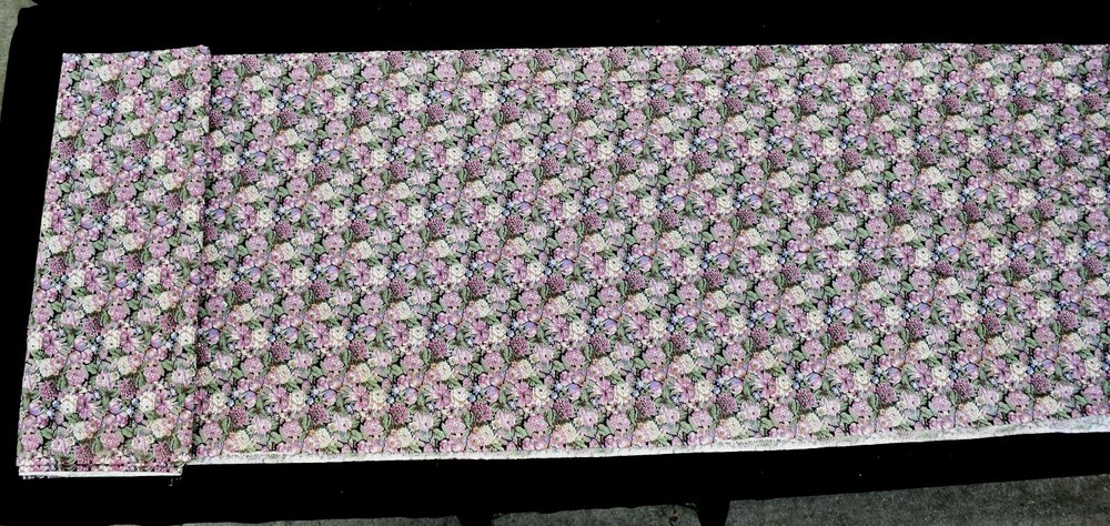 Ozark Calico by Fabri-Quilt Lavender Green Floral Fabric 44″ Wide 4 Yds New
