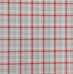 8.75 Yard Cut of Red, Blue and White Check Plaid Home Decor Fabric