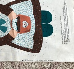 Vintage Cut and Sew Dolls & Cat Pillows Cranston Print Works Jacob & Sarah Jane