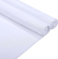 Quality Cotton Muslin Fabric 10 Yards Bleached White for Curtains and Crafts