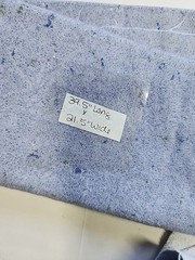 Y2k Fabric Traditions Blue Cotton Flannel Sewing Fabric 2pc 43″w X 2.3yd & 39×21