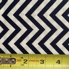 Black White Zig Zag Chevron Waverly Inspirations 100% Cotton Fat Quarter 18×21