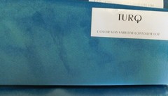 Turquoise Velveteen Type Upholstery Fabric , 56″, by the yard