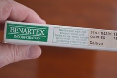 By 1/2 Yd, Green Lavender Metallic-Gold Black Cotton, Benartex/Nedelstern, M8263