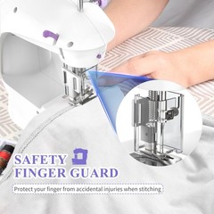 Sewing Machine for Beginners [Full Set] with Finger Guard and Fabric Bundles …
