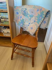 UPHOLSTERY FABRIC~Woven Tapestry~SOUTHWEST~Native Design~TAN BLUE GREEN~Tile Art