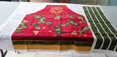 JOANN FABRICS Christmas Poinsettia Apron Cut & Sew Panel – 5 Available