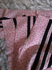 Fabric 4 Breast Cancer Stripes To Quilt 44 L X 11 W Multicolor