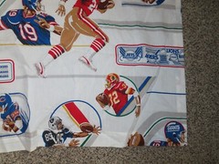 4 pcs Vintage JC Penney NFL Football Sports Team Logo FABRIC Curtains 54×42