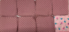 3 1/2″ x 3 1/2″ SQUARES – PACK #1 – PINK MIXED QUILTING COTTON SQUARES- 166 PCS