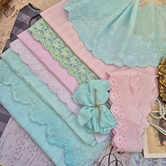 Fabrics for dolls and teddy. Hand-dyed fabrics for doll clothes. Textured cotton