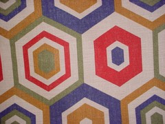 1-1/4Y Lee Jofa Groundworks GWF-2901 Hexagon Tile Linen Print Upholstery Fabric