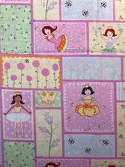 Fabric – OOP Pretty Princess Ballerinas Patchwork Hi-Fashion Cotton BTY x 44” W