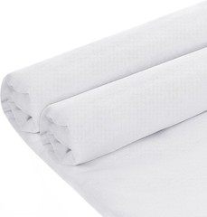 White Cotton Muslin Fabric, 10 Yards x 59 Inches, Bleached