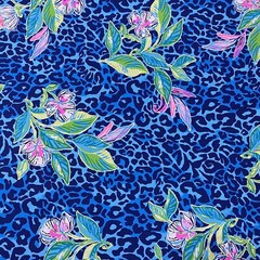 LILLY PULITZER Cotton Poplin Fabric Formentera Turquoise Hot On The Spot 36″X57″