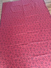 Maharam Eames Red Black Dot Pattern MCM Fabric 2 Yards 57″ x 84″