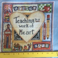 Teacher Fabric Panels from A Work of Heart by Shelly Rasche for MMFab