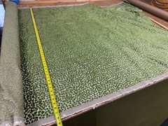 Pindler Cole Palm 7643 Green Cut Velvet Designer Upholstery Fabric 2 Yds +