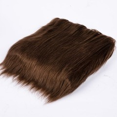Qidkeo Brown Faux Fur Fabric for Crafts Squares Furry 10 x 10 inches,