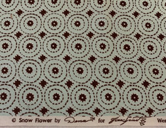 “Snow Flower” Fabric By Dena For FreeSpirit Westminster Fibers Mint Green 1+ Yds